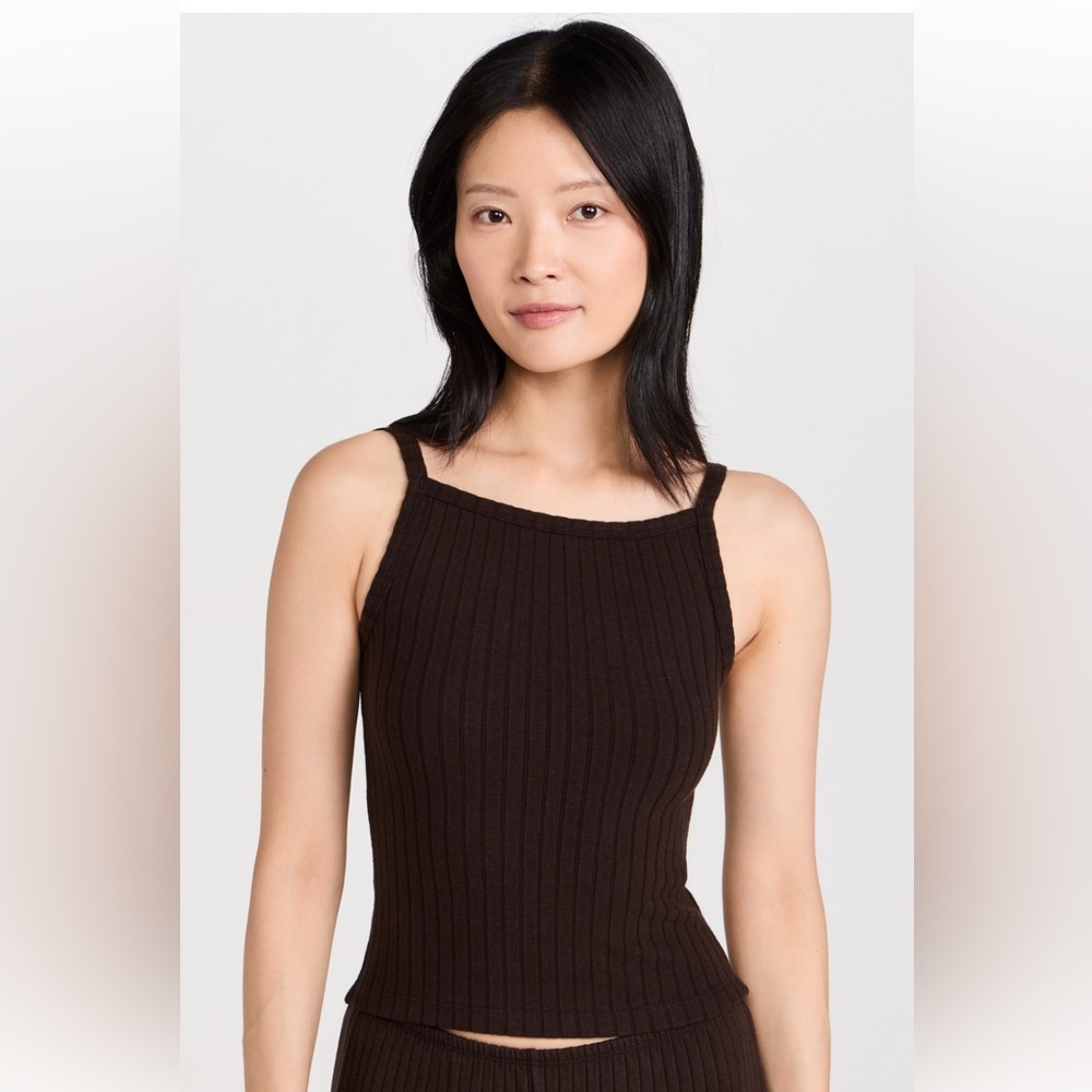 DONNI. The Sweater Tank in Espresso, Size Large